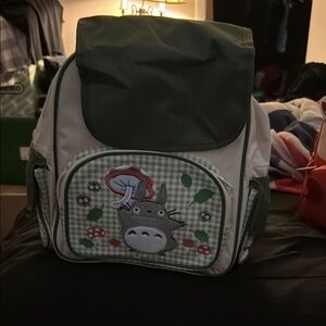 Green and White Totoro Backpack